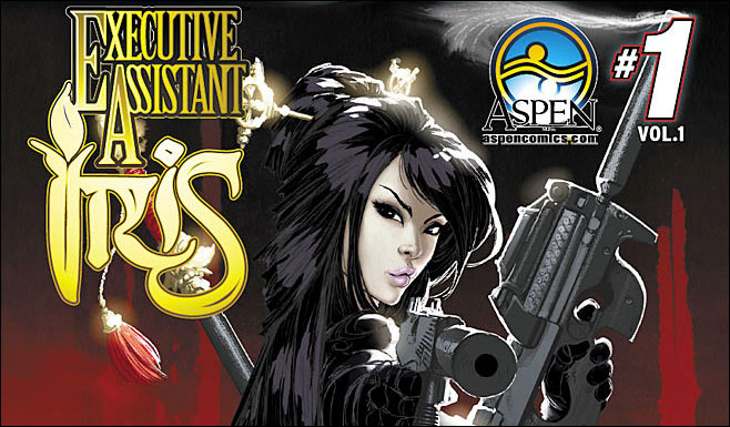 cover to executive assistant iris sourcebook from Aspen Comics